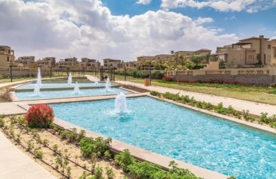 توين هاوس 6 غرف نوم 445 م² للبيع في بالم هيلز قطامية (PK1)، الجولدن سكوير، مصر